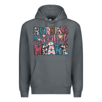 Rock nursing is a work of heart Premium Hoodie - BundleAndBundleShop