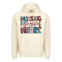 Sandshell nursing is a work of heart Premium Hoodie - BundleAndBundleShop