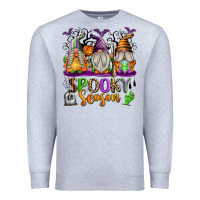 Heather Grey Spooky Season Gnomes Premium Sweatshirt - texasbilliewilder