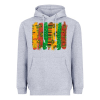 Heather Grey black history brushstroke Heavyweight Hoodie - texasbilliewilder