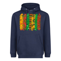 Navy black history brushstroke Heavyweight Hoodie - texasbilliewilder
