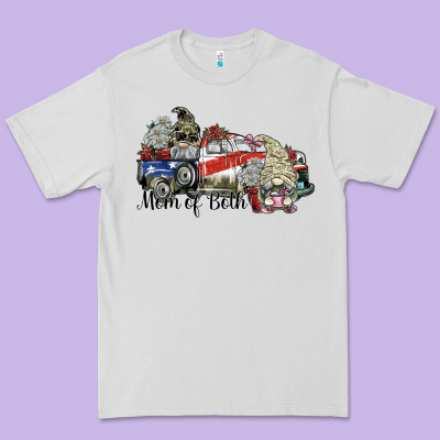 Mom Of Both Premium Tee Designed By Sublimationcraftshop
