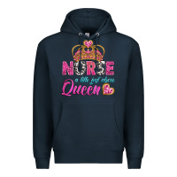 Navy nurse a title just above queen Premium Hoodie - BundleAndBundleShop