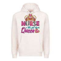 Pale Pink nurse a title just above queen Premium Hoodie - BundleAndBundleShop