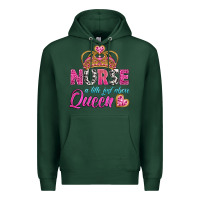 Sports Green nurse a title just above queen Premium Hoodie - BundleAndBundleShop