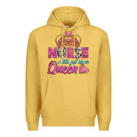 Antique Gold nurse a title just above queen Premium Hoodie - BundleAndBundleShop