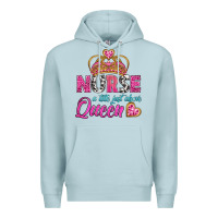 Blue Mist nurse a title just above queen Premium Hoodie - BundleAndBundleShop