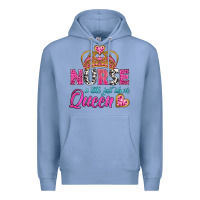 Colony Blue nurse a title just above queen Premium Hoodie - BundleAndBundleShop