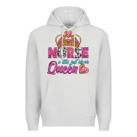 Dove Grey nurse a title just above queen Premium Hoodie - BundleAndBundleShop