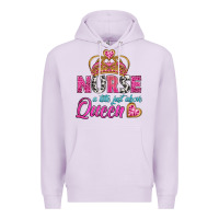 Lilac nurse a title just above queen Premium Hoodie - BundleAndBundleShop