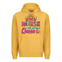 Mustard nurse a title just above queen Premium Hoodie - BundleAndBundleShop