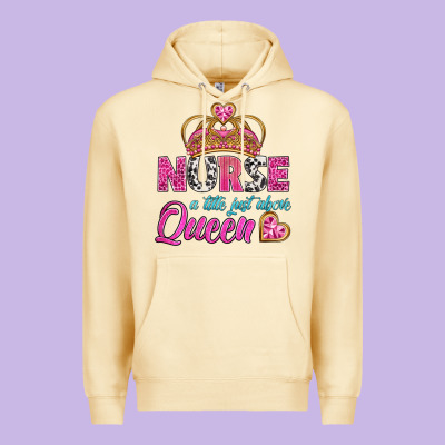 Nurse A Title Just Above Queen Premium Hoodie Designed By Bundleandbundleshop