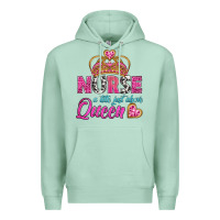 Seafoam nurse a title just above queen Premium Hoodie - BundleAndBundleShop