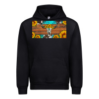 Black longhorn bull skull license plate Urban Hoodie - Artiststas