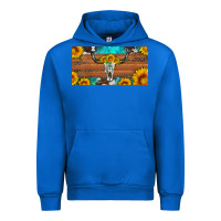Cobalt longhorn bull skull license plate Urban Hoodie - Artiststas