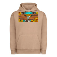 Pigment Burro longhorn bull skull license plate Urban Hoodie - Artiststas