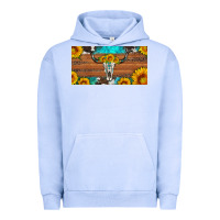 Pigment Grape Ice longhorn bull skull license plate Urban Hoodie - Artiststas