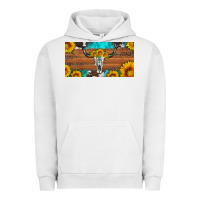Longhorn Bull Skull License Plate Urban Hoodie | Teevron