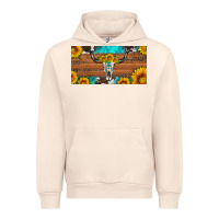 Sandshell longhorn bull skull license plate Urban Hoodie - Artiststas