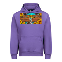 Tulip longhorn bull skull license plate Urban Hoodie - Artiststas