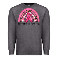 Charcoal Heather in october we wear pink Premium Sweatshirt - RanaPortraitStore