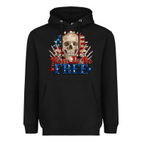 Black born to be free skeleton Heavyweight Hoodie - Zillion Design Studio