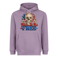 Lavender born to be free skeleton Heavyweight Hoodie - Zillion Design Studio