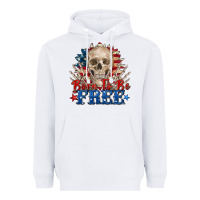 White born to be free skeleton Heavyweight Hoodie - Zillion Design Studio