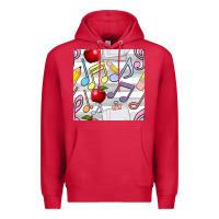 Cardinal music class seamless pattern Premium Hoodie - BundleAndBundleShop
