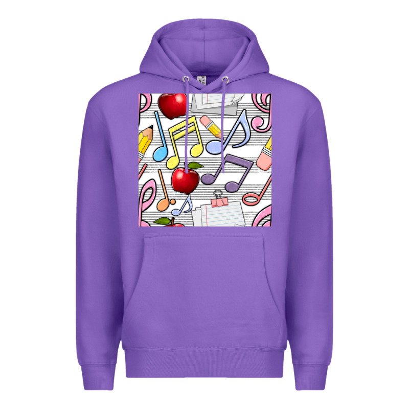Music Class Seamless Pattern Premium Hoodie by BundleAndBundleShop | Teevron