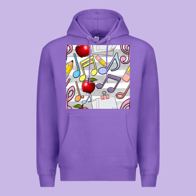 Music Class Seamless Pattern Premium Hoodie Designed By Bundleandbundleshop