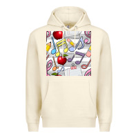 Sandshell music class seamless pattern Premium Hoodie - BundleAndBundleShop