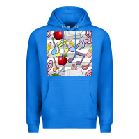 True Royal music class seamless pattern Premium Hoodie - BundleAndBundleShop