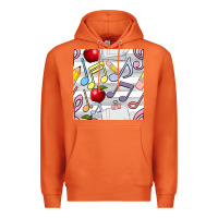 Carrot music class seamless pattern Premium Hoodie - BundleAndBundleShop