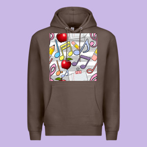 Music Class Seamless Pattern Premium Hoodie Designed By Bundleandbundleshop