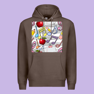 Music Class Seamless Pattern Premium Hoodie Designed By Bundleandbundleshop