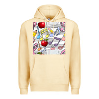 Pina Colada music class seamless pattern Premium Hoodie - BundleAndBundleShop