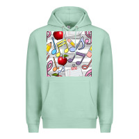 Seafoam music class seamless pattern Premium Hoodie - BundleAndBundleShop