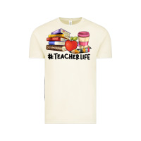 Vintage Arctic teacher life with books  pen and coffee Vintage Tee - Artiststas