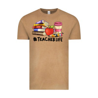 Vintage Camel teacher life with books  pen and coffee Vintage Tee - Artiststas