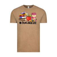 Teacher Life With Books  Pen And Coffee Vintage Tee | Teevron