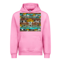 Fuchsia Pink longhorn bull skull cowhide leopard turquoise Urban Hoodie - Artiststas