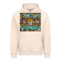 Sandshell longhorn bull skull cowhide leopard turquoise Urban Hoodie - Artiststas