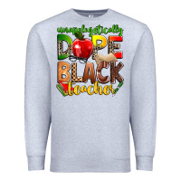 Heather Grey unapologetically dope black teacher Premium Sweatshirt - Zillion Design Studio