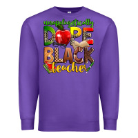 Purple unapologetically dope black teacher Premium Sweatshirt - Zillion Design Studio
