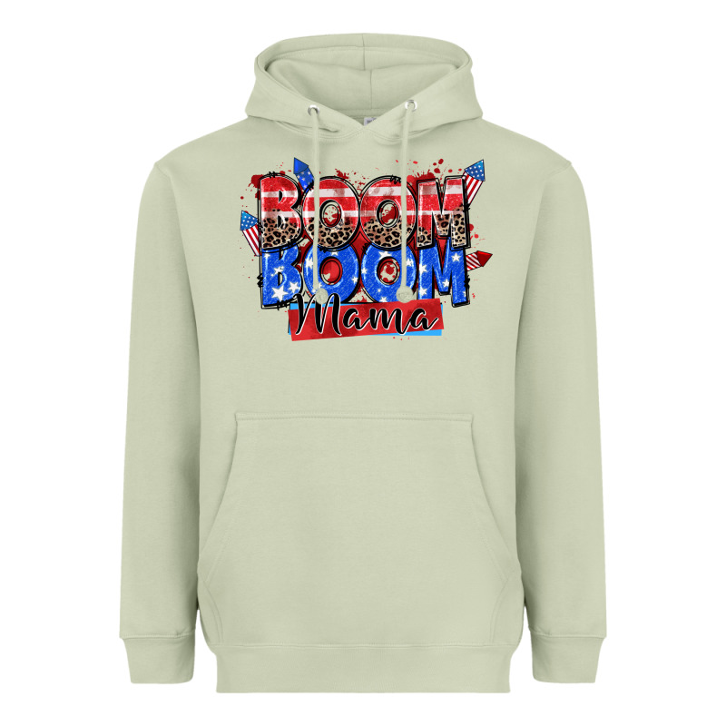 Boom Boom Mama Heavyweight Hoodie by Zillion Design Studio | Teevron