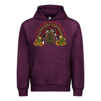 Mauve Wine rainbow tree Urban Hoodie - AdoDesignShop