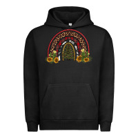 Pigment Black rainbow tree Urban Hoodie - AdoDesignShop