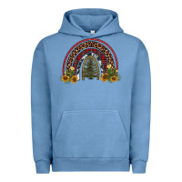Pigment Pebble Blue rainbow tree Urban Hoodie - AdoDesignShop