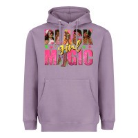 Lavender black girl magic with afro black women Heavyweight Hoodie - texasbilliewilder